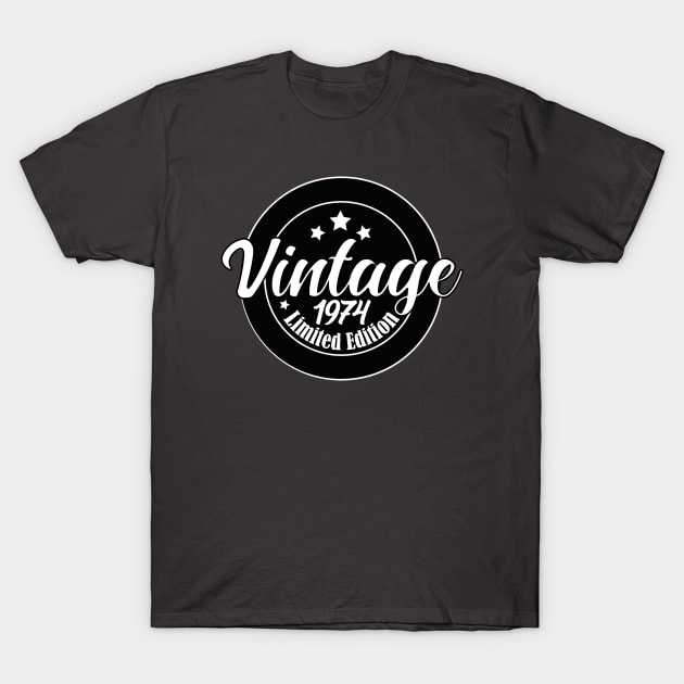 Limited Edition Vintage 1974 birthday - 49st Birthday gift T-Shirt by AbstractA